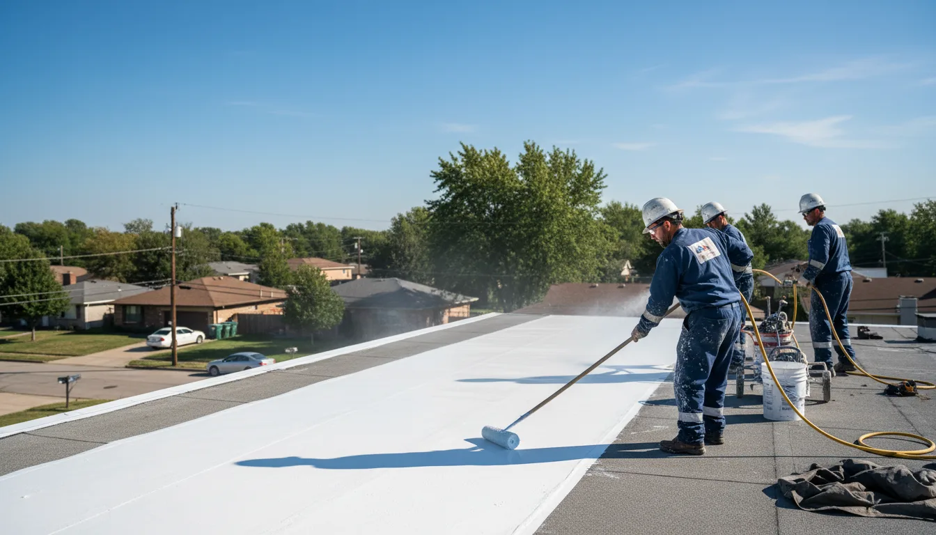 Commercial roof coating in Lindenhurst, NY near me